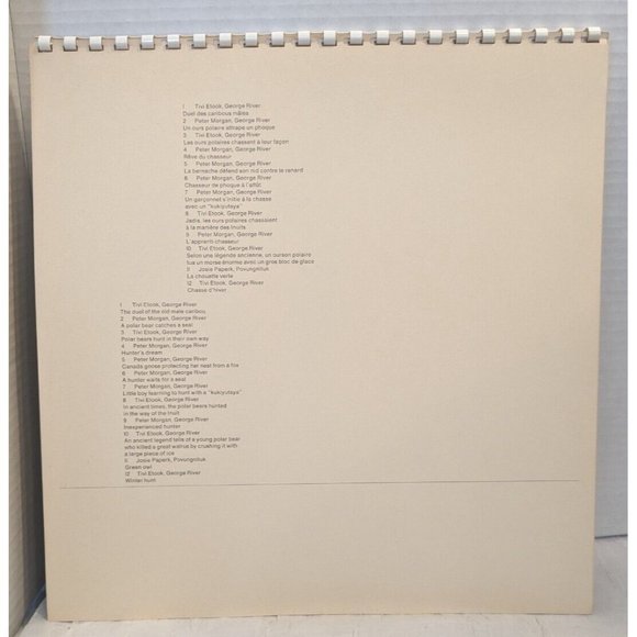 1978 Eskimo Drawings Calendar Inuit Artists Canada Quebec Arctic Wildlife Vtg - Picture 4 of 16